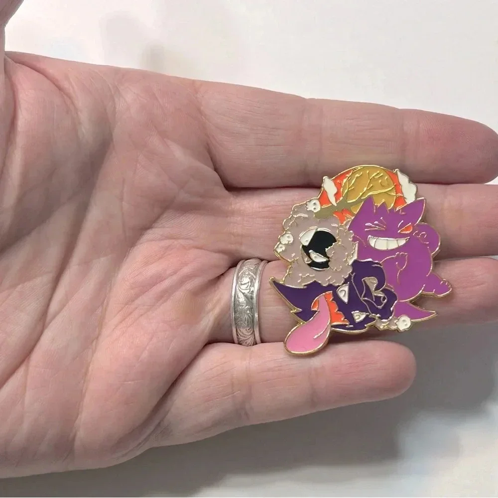 Pokémon - Gastly,  Haunter & Gengar Pin 💜🖤🩶 - Picture 4 of 5